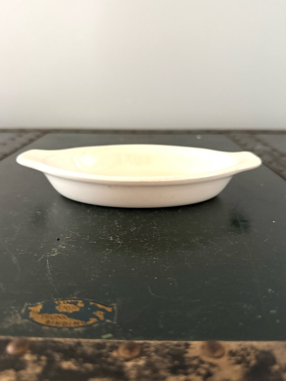 Syracuse China Individual Casserole Dish White # 747  USA